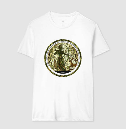 Camiseta Umbanda Oxóssi Vitral Algodão Premium | Dagira