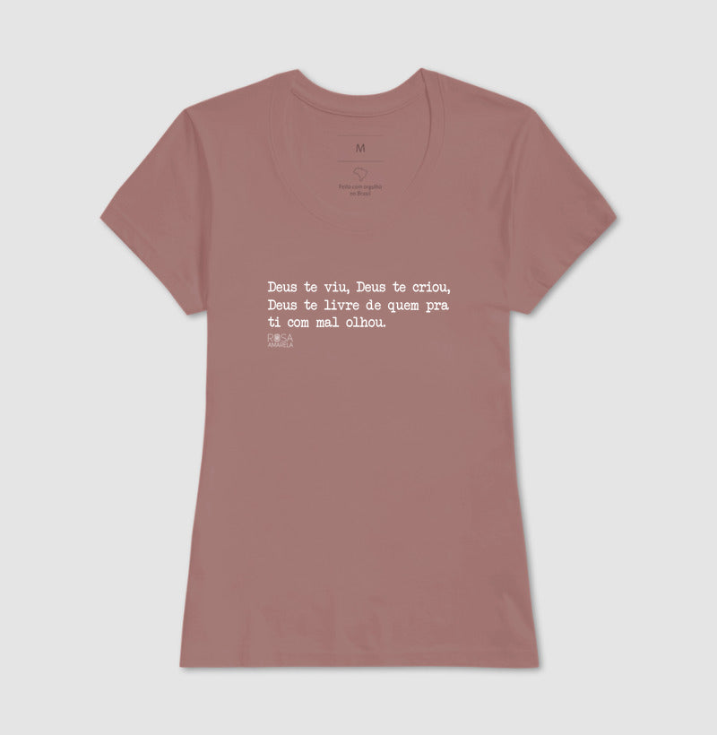 Camiseta Eu Te Benzo Deus Te Viu | Dagira