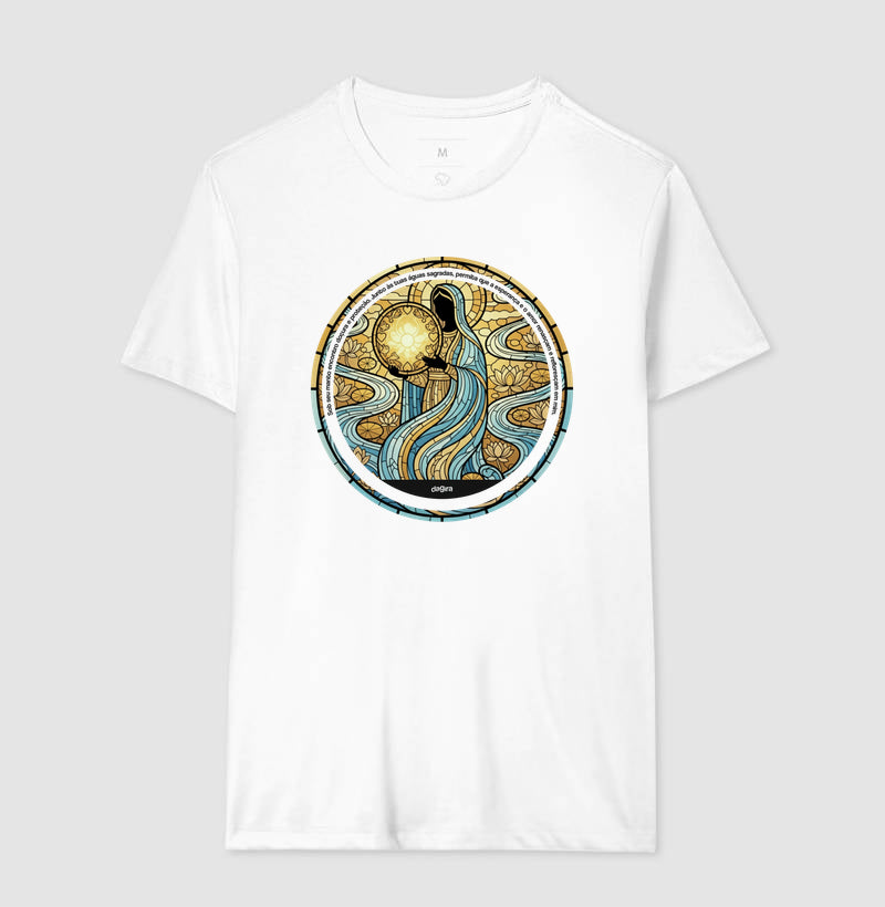 Camiseta Umbanda Oxum Vitral Algodão Premium | Dagira