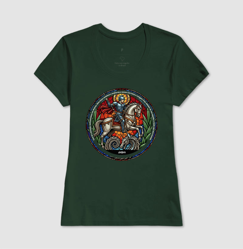 Camiseta Umbanda Ogum Vitral Algodão Premium | Dagira