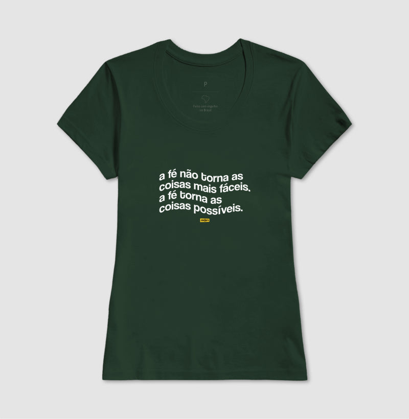 Camiseta Umbanda - A FÉ TORNA TUDO POSSÍVEL