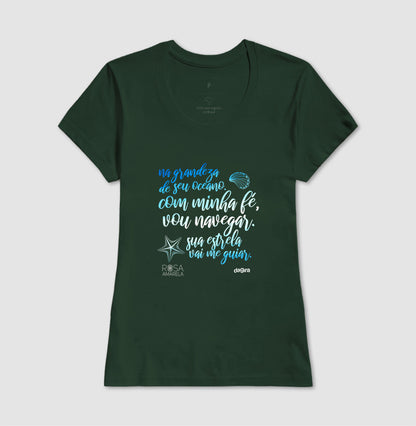 Camiseta Yemanjá Rosa Amarela | Dagira