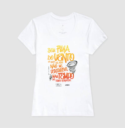 CAMISETA ROSA AMARELA - FILHA DO VENTO