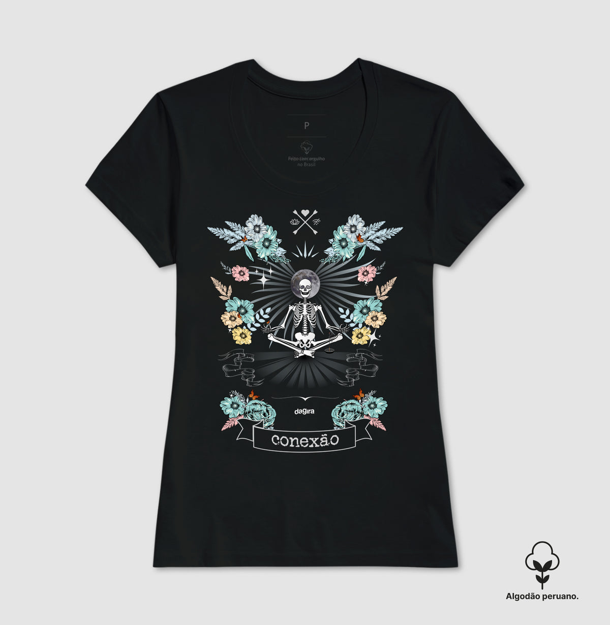 CAMISETA CONEXÃO (ALGODÃO PERUANO)