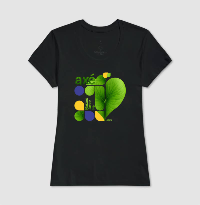 Camiseta Umbanda Raízes Amor Fé e Axé | Dagira
