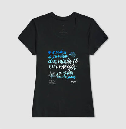 Camiseta Yemanjá Rosa Amarela | Dagira