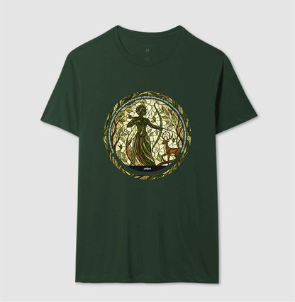 Camiseta Umbanda Oxóssi Vitral Algodão Premium | Dagira