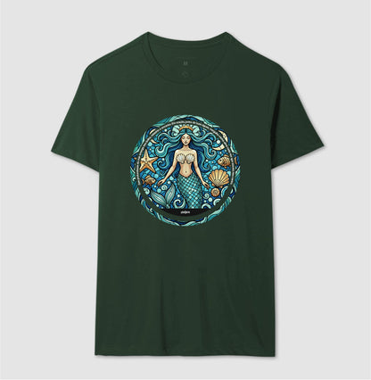 Camiseta Umbanda Iemanjá Sereia Vitral | Dagira