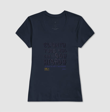 Camiseta Umbanda Risada de Exu Rosa Amarela | Dagira