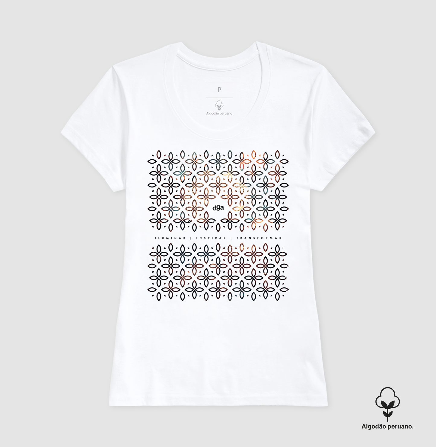 Camiseta Iluminar Algodão Peruano | Dagira