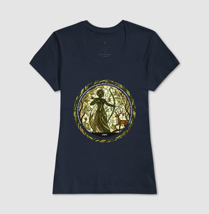 Camiseta Umbanda Oxóssi Vitral Algodão Premium | Dagira