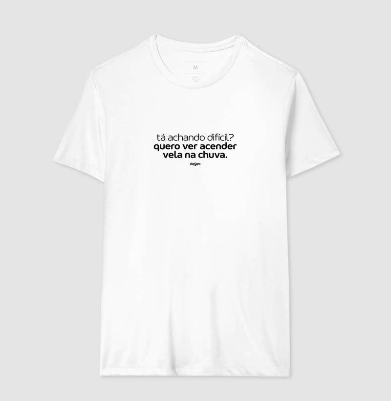 Camiseta Umbanda Acender Vela na Chuva | Dagira