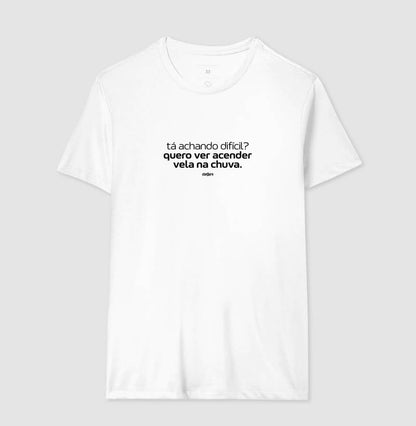 Camiseta Umbanda Acender Vela na Chuva | Dagira