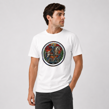 Camiseta Umbanda Ogum Vitral Algodão Premium | Dagira