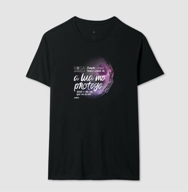 Camiseta Rosa Amarela A Lua Me Protege | Dagira
