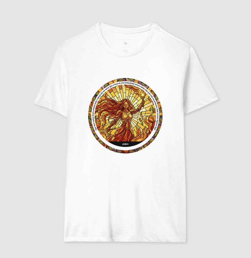 Camiseta Umbanda Iansã Vitral Algodão Premium | Dagira