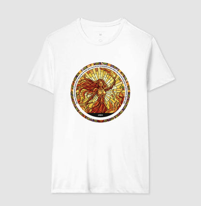 Camiseta Umbanda Iansã Vitral Algodão Premium | Dagira