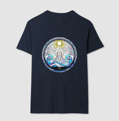 Camiseta Umbanda Oxalá Vitral Algodão Premium | Dagira