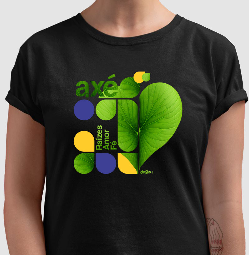 Camiseta Umbanda Raízes Amor Fé e Axé | Dagira