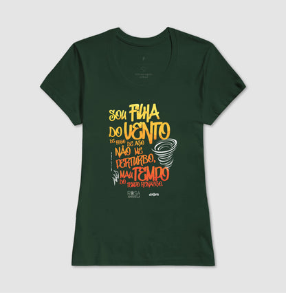 Camiseta Filha do Vento Rosa Amarela | Dagira