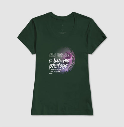 Camiseta Rosa Amarela A Lua Me Protege | Dagira