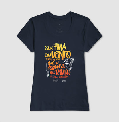 Camiseta Filha do Vento Rosa Amarela | Dagira