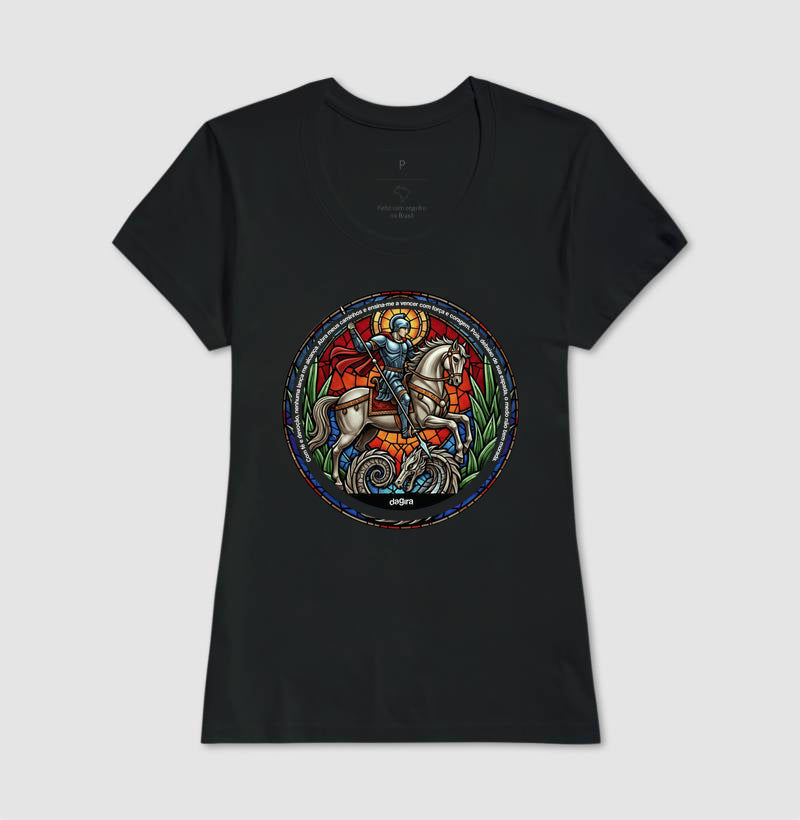 Camiseta Umbanda Ogum Vitral Algodão Premium | Dagira