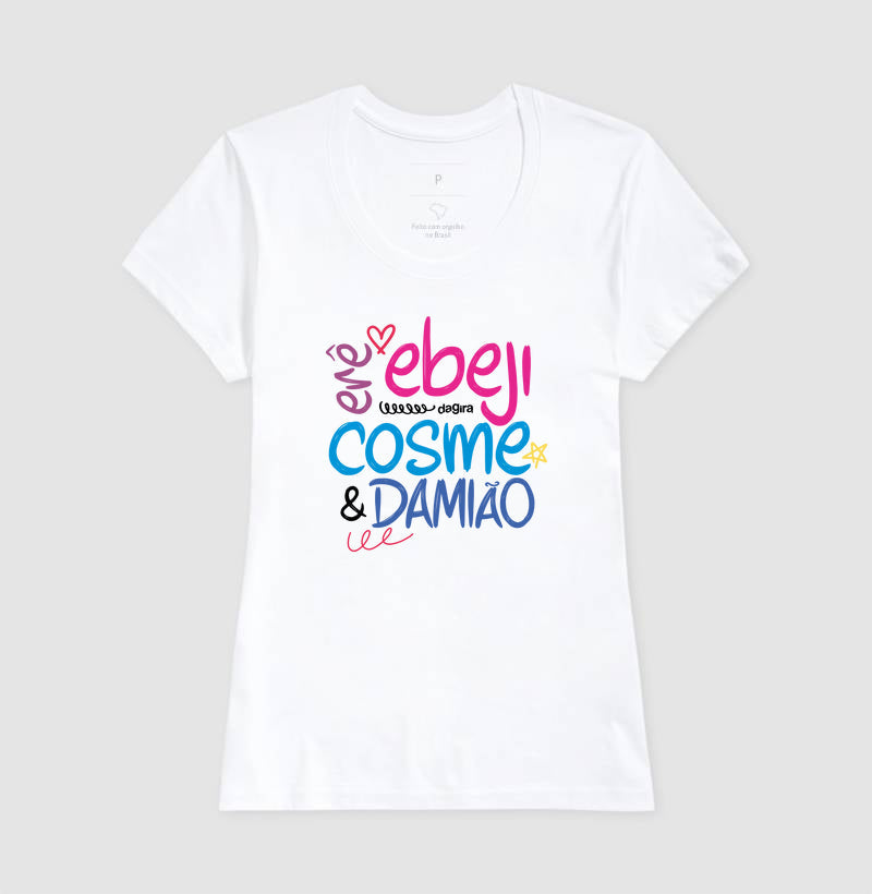Camiseta Umbanda Erês Ibeji Cosme e Damião | Dagira