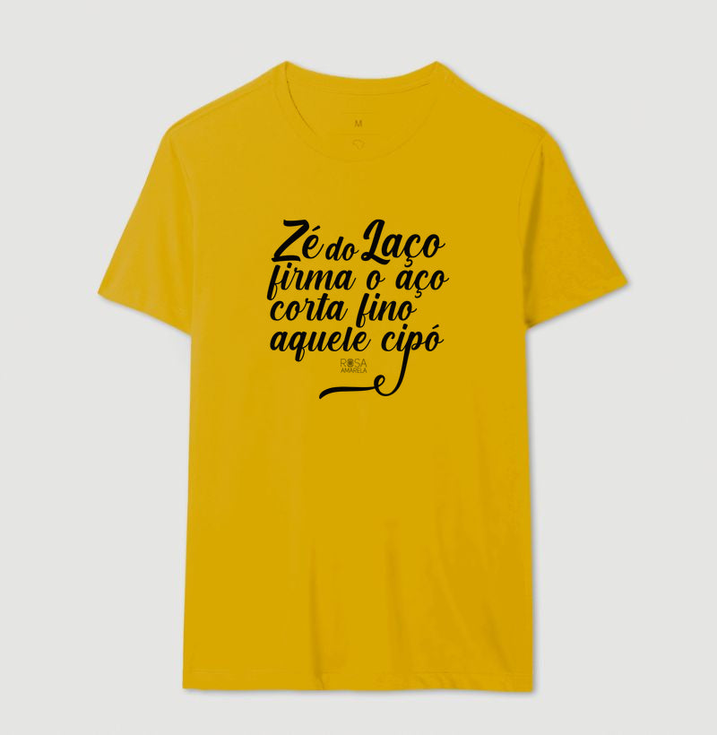 Camiseta Umbanda Zé do Laço Rosa Amarela | Dagira