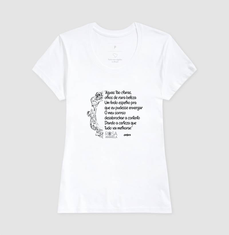 Camiseta Oxum Rosa Amarela | Dagira