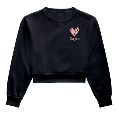 MOLETOM CROPPED SLIM HEART