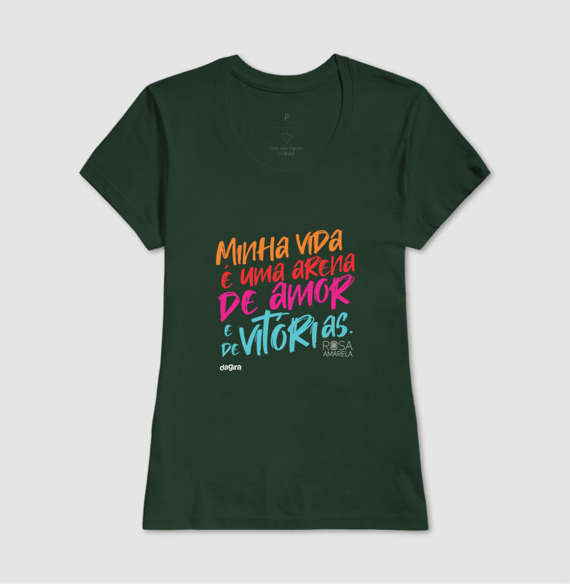 Camiseta Ogum Rosa Amarela | Dagira
