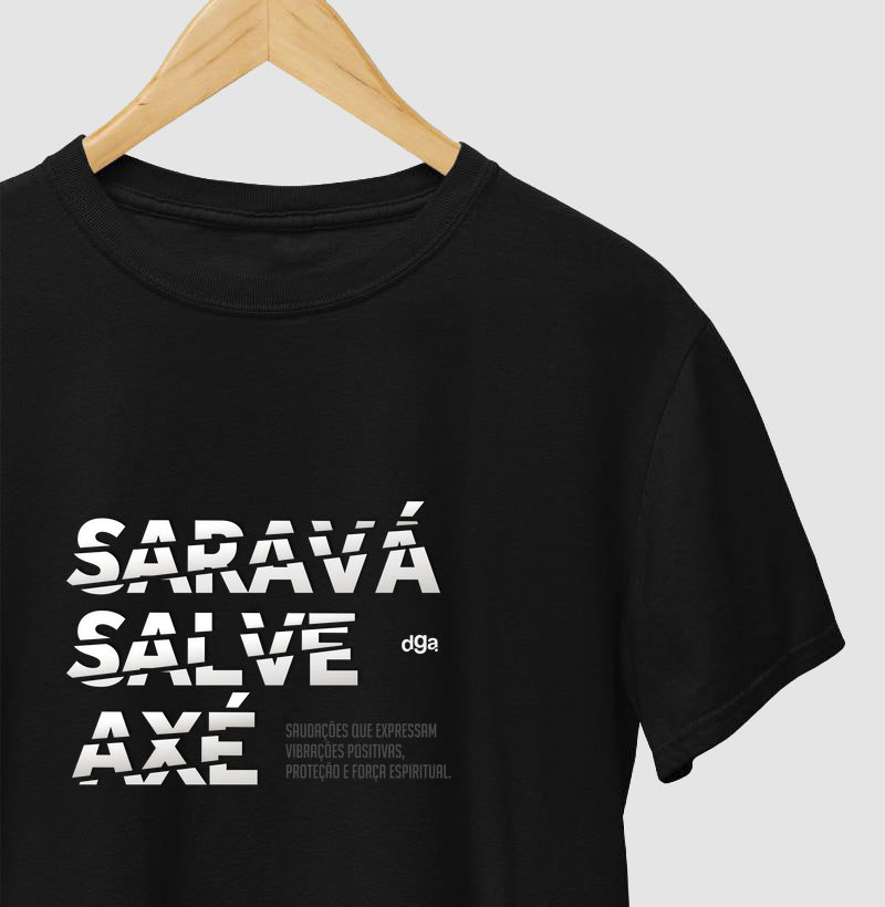 Camiseta Umbanda Saravá Salve Axé | Dagira