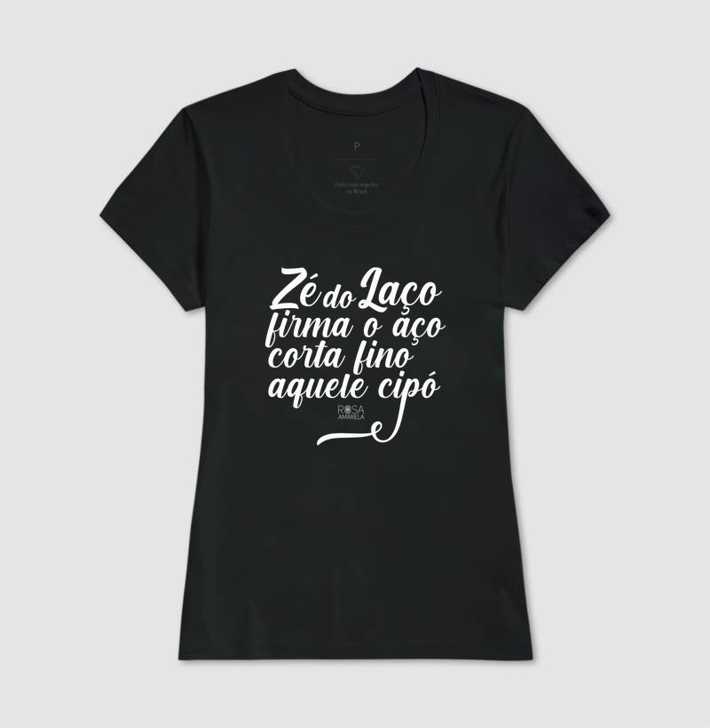 Camiseta Umbanda Zé do Laço Rosa Amarela | Dagira