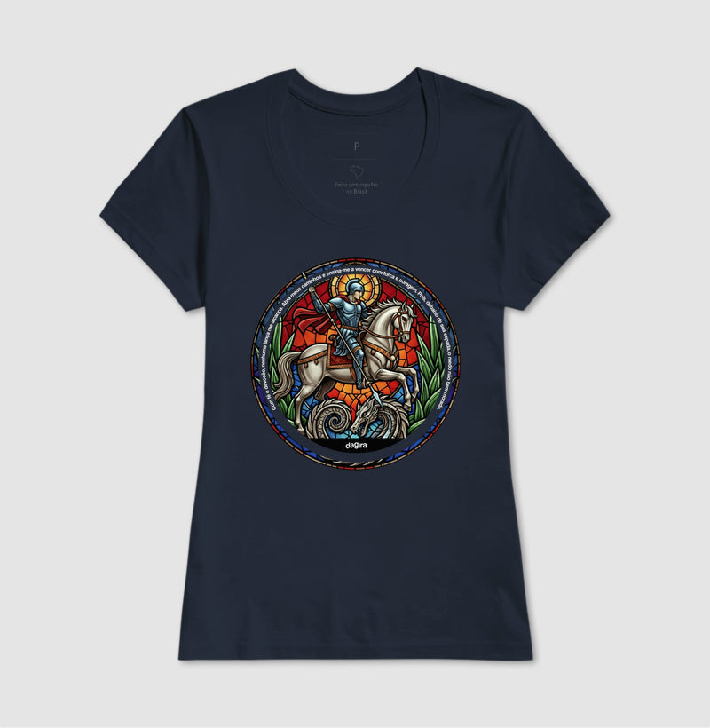 Camiseta Umbanda Ogum Vitral Algodão Premium | Dagira