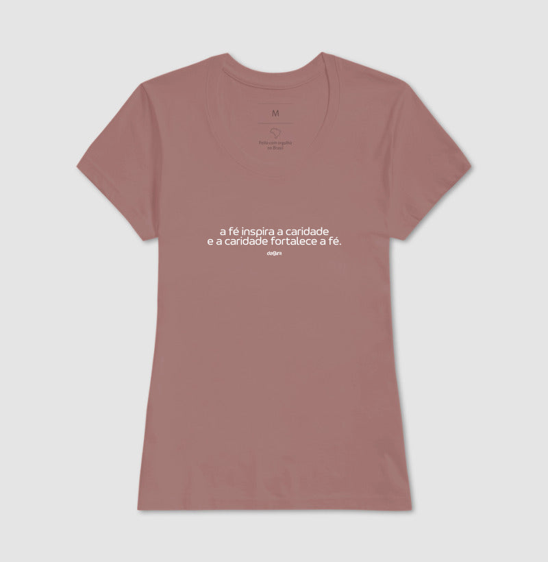 Camiseta Umbanda Fé e Caridade Algodão | Dagira