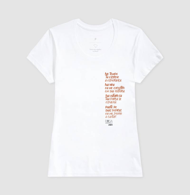 Camiseta Kabecilê Xangô Rosa Amarela | Dagira
