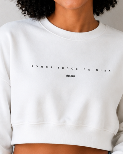 MOLETOM CROPPED SOMOS TODOS DA GIRA