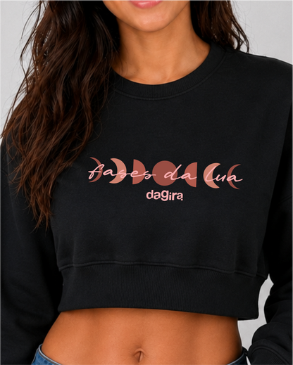 MOLETOM CROPPED FASES DA LUA