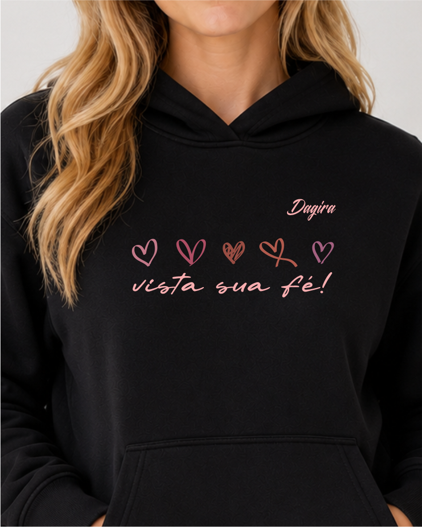 MOLETOM HOODIE SLIM 5 CORAÇÕES