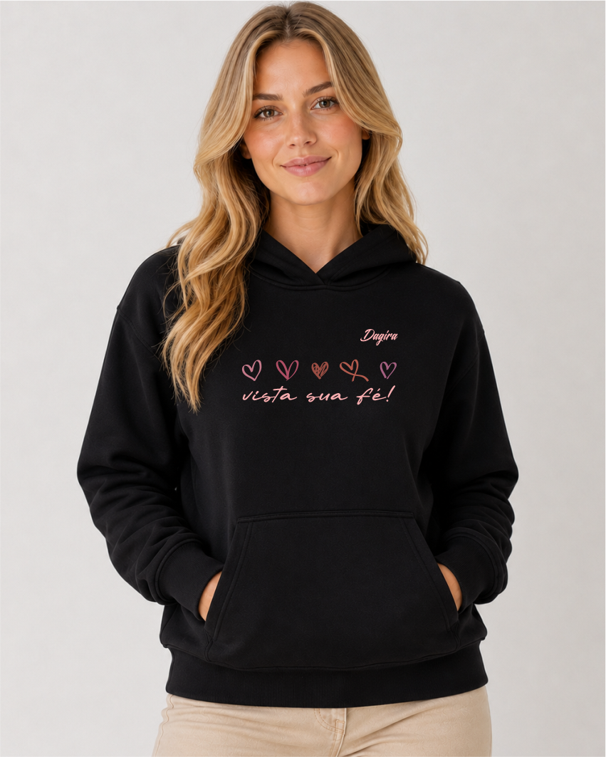 MOLETOM HOODIE SLIM 5 CORAÇÕES