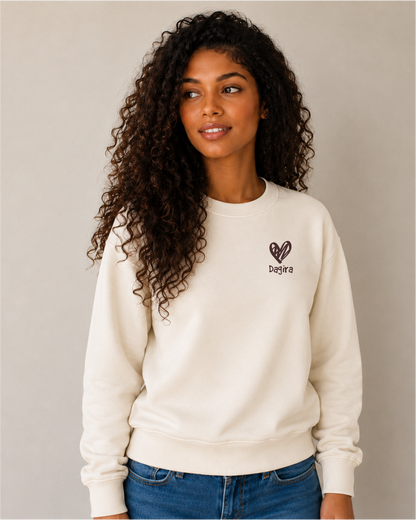 MOLETOM SUÉTER SLIM HEART