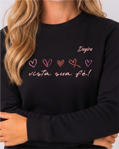 MOLETOM SUÉTER SLIM 5 CORAÇÕES