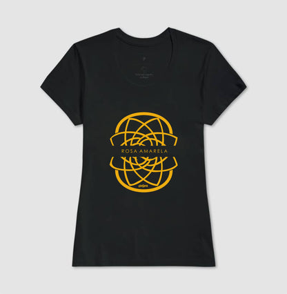 Camiseta Rosa Amarela Escudo | Dagira