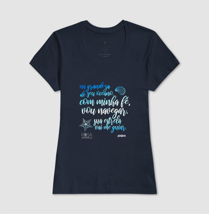 Camiseta Yemanjá Rosa Amarela | Dagira