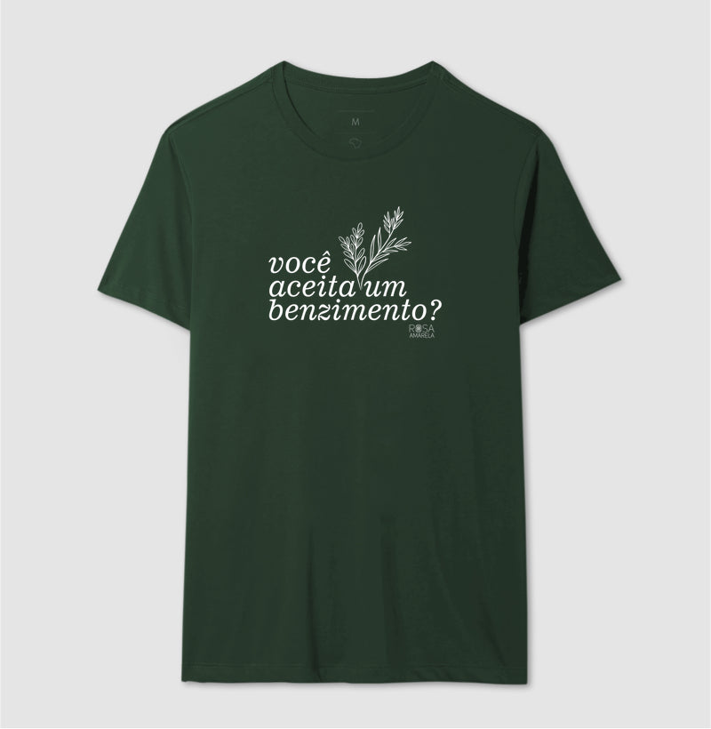 Camiseta Benzimento Você aceita um benzimento? | Dagira