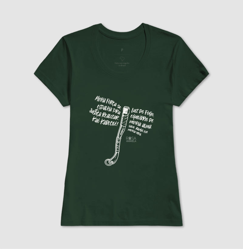 Camiseta Kabecilê Xangô Rosa Amarela | Dagira