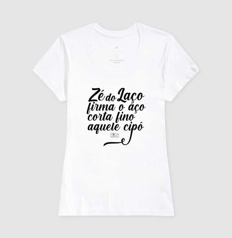 Camiseta Umbanda Zé do Laço Rosa Amarela | Dagira