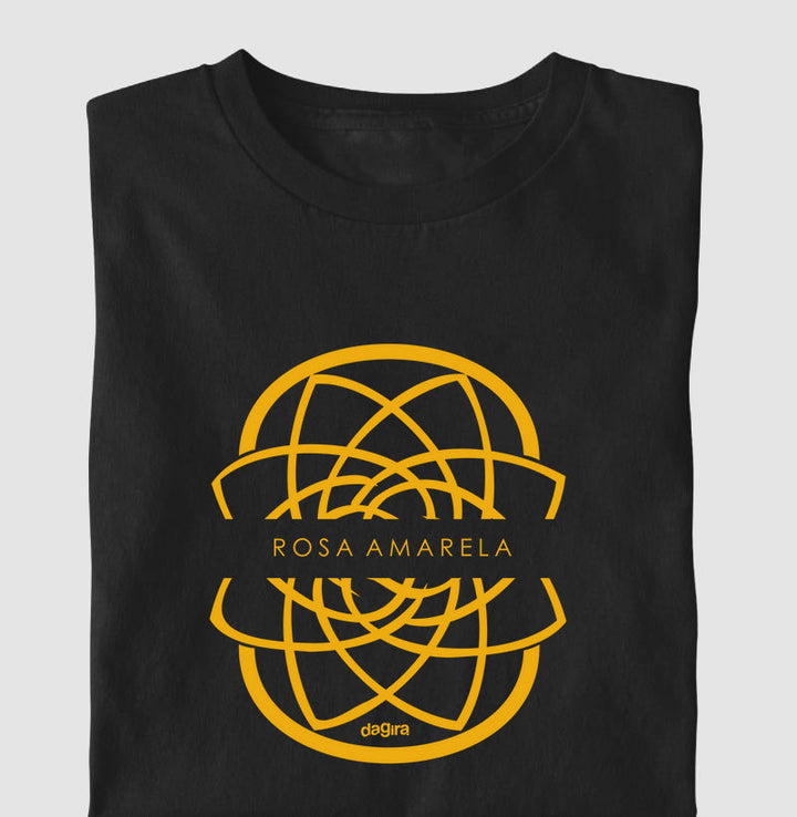 Camiseta Rosa Amarela Escudo | Dagira