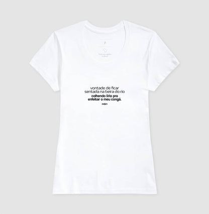 Camiseta Umbanda Colhendo Lírios Algodão | Dagira